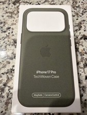 Apple original IPhone 17pro techwoven case Green with magsafe and Camera control