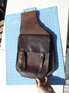 Vintage Western Horseman Saddlebags Heavy Leather 2 strap