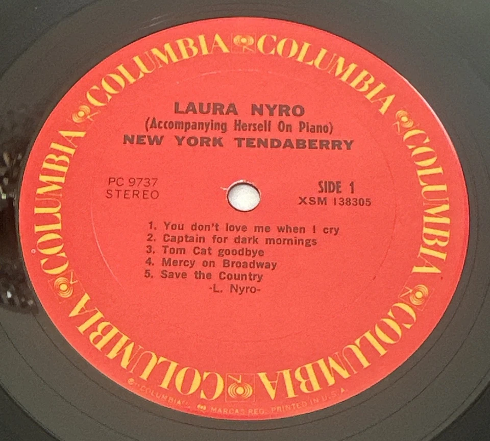 Laura Nyro – New York Tendaberry - Lp Vinyl Record EX / VG+ - Image 4 of 4