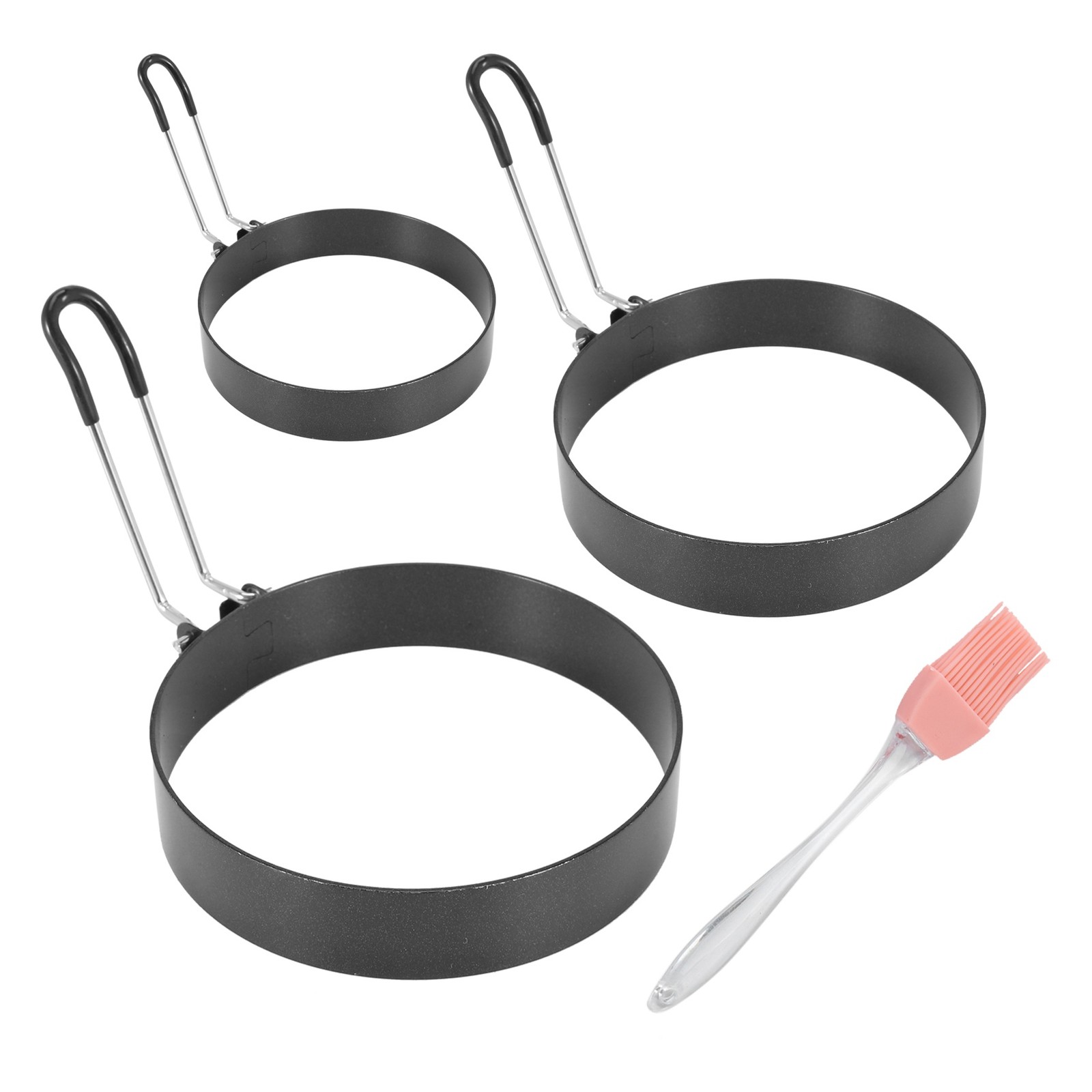 Non Stick Egg Rings,4 In&6 In&8 in Pancake Rings,Fried Egg Poacher Egg7921