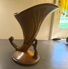Roseville Art PINECONE Cornucopia Vase 8”,Impressed Backstamp