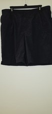 Lands End Womens Black Swim Shorts Board Shorts Built-in Liner Size 16