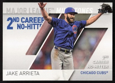 2017 Topps Major League Milestones Jake Arrieta #MLM-12 Chicago Cubs
