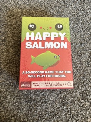 Happy Salmon Card Game Age 6+ 3-8 Players Family Party Game NIB