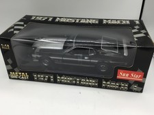 Sun Star 1971 Ford Mustang Mach 1 351 Ram Air Black Diecast Car 118 Scale Sun Star 1971 Ford Mustang Mach 1 351 Ram Air Black Diecast Car 118 Scale
