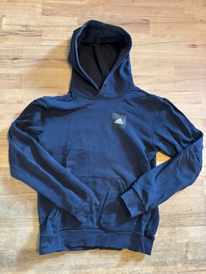 Adidas Herren/Jungen Hoodie ''THE BRAND WITH THE THREE STRIPES'',  Gr. S, Blau