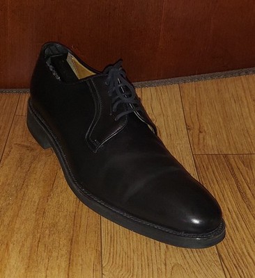 BERWICK 1707 [64013] MEN'S BLACK LEATHER PLAINTOE LACE-UP OXFORDS SIZE 11