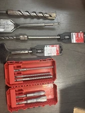 Lot of (9) Milwaukee SDS Plus Bits