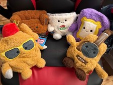 Bum Bumz Friends Plush Set Of 5 Guitar, Peephole, Turkey, Cup, Couch