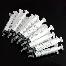 10x 5mL Plastic Syringe Luer Slip Tip Liquid Graduated Animal Feeder 5cc Sterile