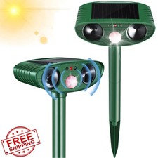 Cat Repellent Outdoor,2 Pack Solar Animal Repeller Ultrasonic Cat Deterrent w...