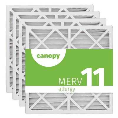 Aerostar 24x25x4 MERV 11 Furnace Air Filter, 4 Pack