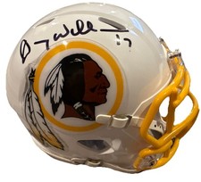 DOUG WILLIAMS signed (Washington Redskins) mini football helmet BECKETT BW07848