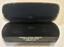 Vintage Antique Eyeglass Case Antique 1930s Cardinal Optic Co., Lexington KY