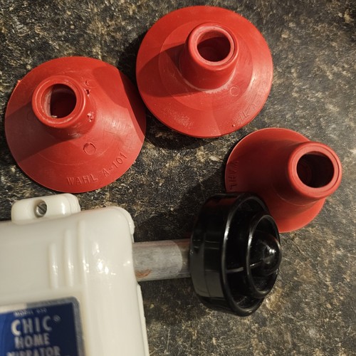 Vibratore massaggiatore elettrico vintage CHIC HOME modello 650 con scatola TESTATO FUNZIONANTE - Foto 3 di 9