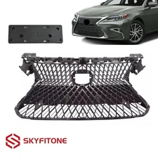 Fits 2016-2018 Lexus ES300H ES350 Front Main Grille LS Style Gloss Black