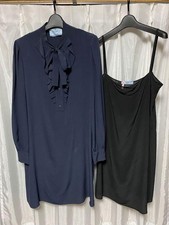 USED PRADA 2016 RUFFLE DRESS AND SHIRT ACCEPTABLE