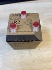 Corning Presslok Jelly Crimp Connectors Box of 100 Red Push On