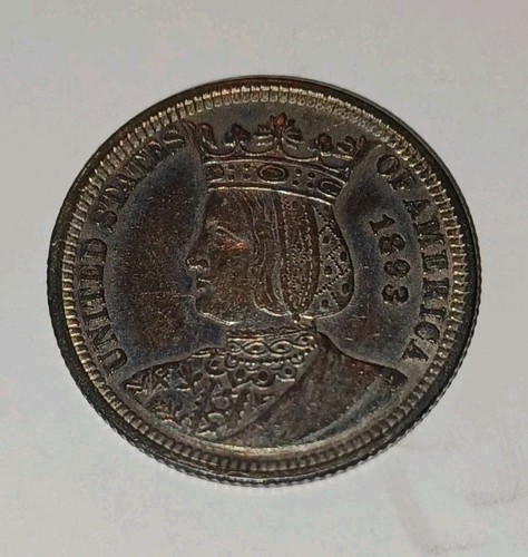 1893 Isabella Commem. Quarter  Strong Strike Which Has A Beautiful Evenly Toned  - Picture 2 of 16
