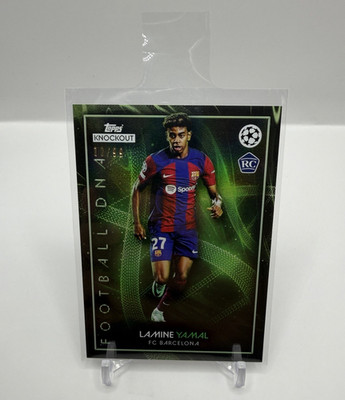 Topps Lamine Yamal RC Rookie FC Barcelona Football D N A Green #10 /99