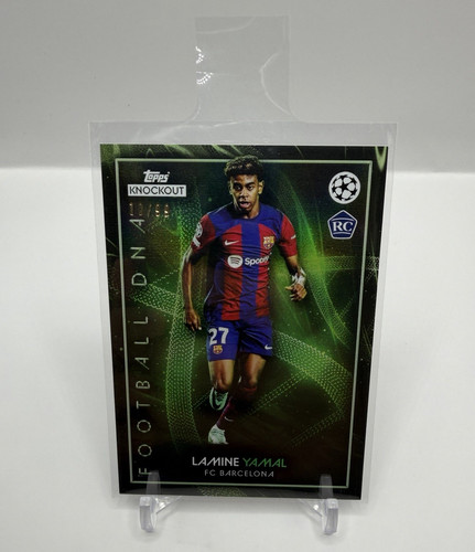 Topps Lamine Yamal RC Rookie FC Barcelona Football D N A Green #10 /99