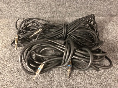 Pro Co Audio 50' & Quantum Audio Designs 25' Speaker Cables with 1/4 Plug Ends