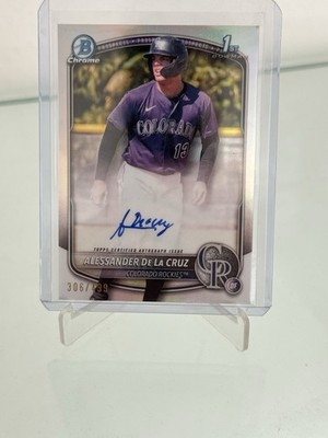 Alessander De La Cruz 2025 Bowman Chrome 1st Refractor /499 Auto