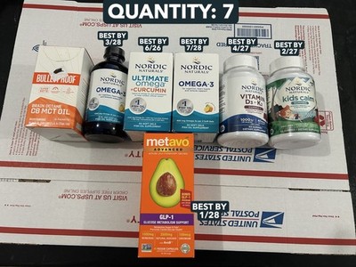 7-PACK Nordic Naturals Metavo Ultimate Omega 3 +Curcumin 1200mg 60 Softgel