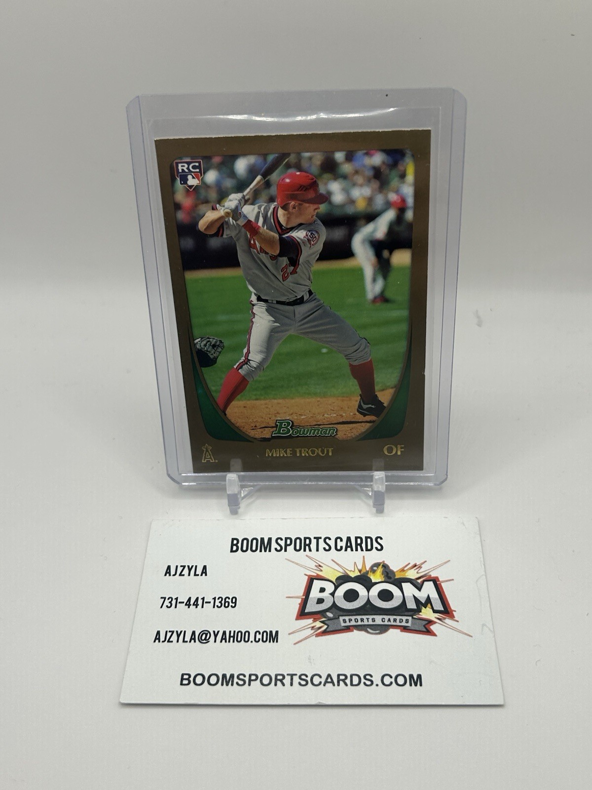 2011 Bowman Draft Picks & Prospects Mike Trout #101 Gold (RC)