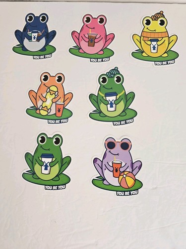 Menge 7 Niederländische Bros YOU Be YOU Frosch SEPTEMBER 2024 AUFKLEBER - Bild 11 von 13