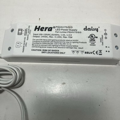 Hera PS24V/75/S/D LED Cabinet Lights Power Supply