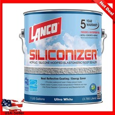 Elastomeric Roof Coating Waterproof Flexible Against Leaks  Moisture 1 Gal New