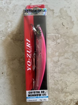 YO-ZURI Crystal 3D Minnow Floating Prism Finish 110 MM 4- 3/8 