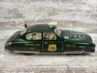 Vintage 1950s Marx Dick Tracy Squad Car No. 1 Tin Litho Wind-Up Toy Car READ*
