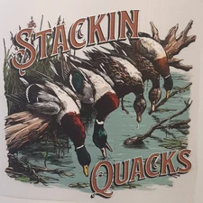 STACKIN QUACKS DUCK HUNTING HUNTER LONG SLEEVES SHIRT #0017