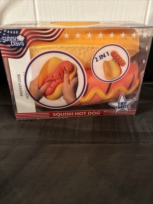 Jumbo Squishy Hot Dog 2 Piece Sunny Days Toymendous Viral Brand New Fast Ship