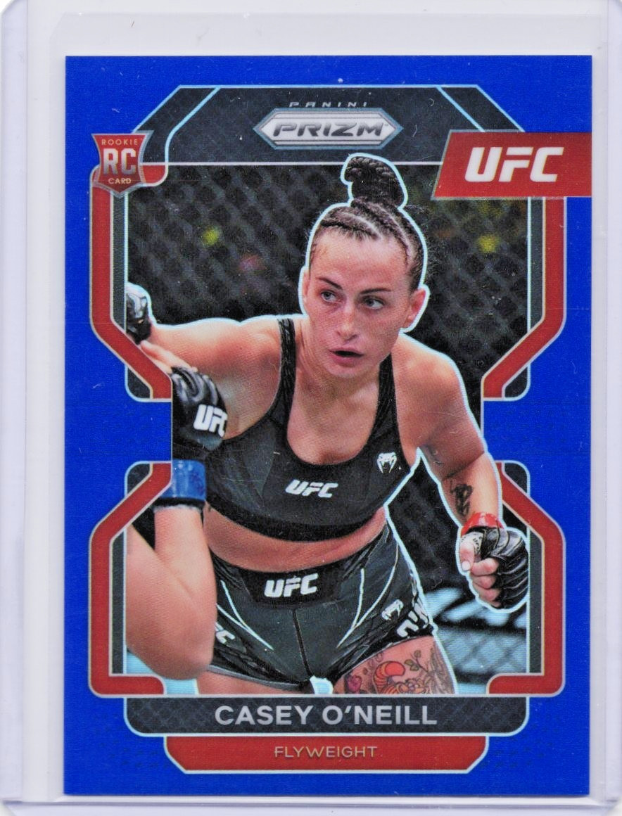 Casey O’Neill UFC 2022 Panini Prizm Blue Rookie Card Blue Prizm /199