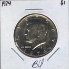 1974 Kennedy Half Dollar Top Grade BU Quality Auction # 41