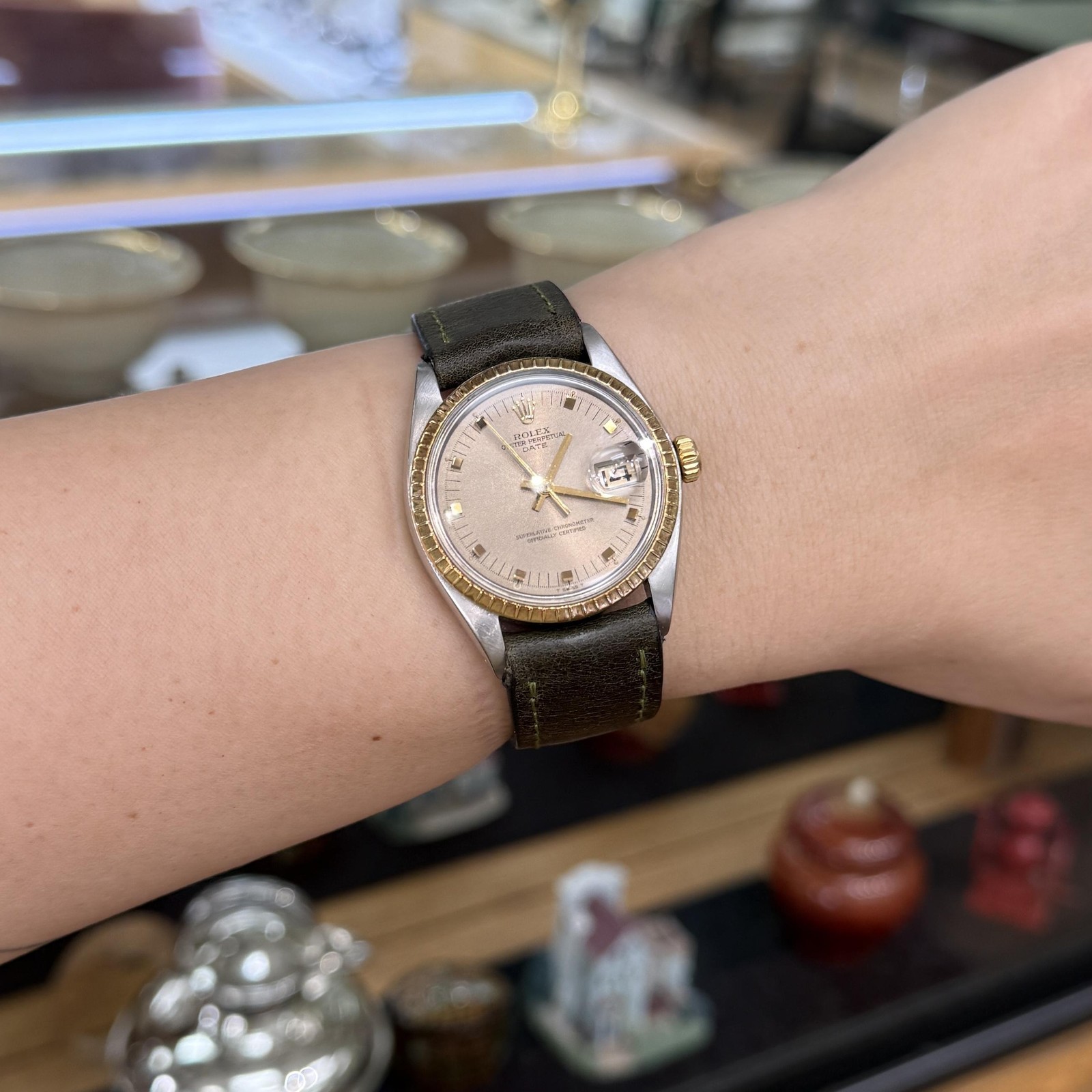 Vintage Rolex Zephyr Oyster date 35mm Watch image 3