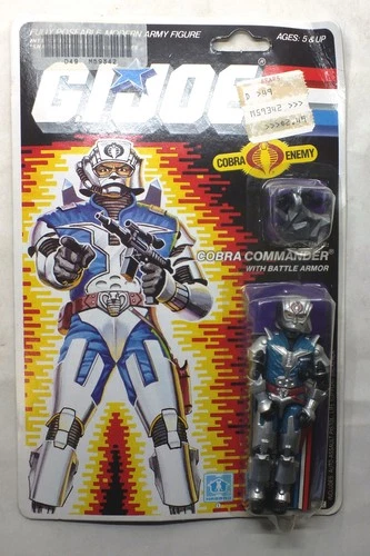 GI Joe Cobra Commander Battle Armor ARAH Figure 1986 Hasbro Sealed New - Q664