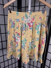 Vintage 90s Jaclyn Sport Floral Shorts Yellow High Waist Made in USA Large