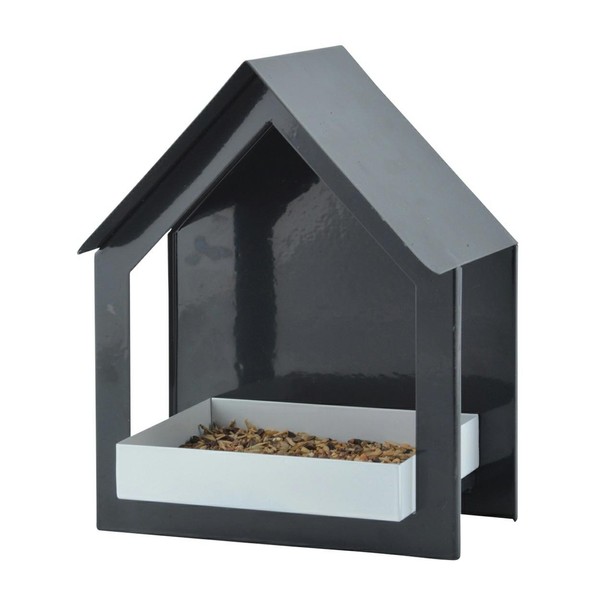 Vogelfutterhaus VogelfuttersäUle Vogelfutterspender Futterstation 19X12X23Cm-image