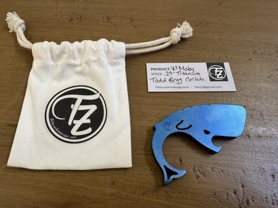 Tietz Custom Design  EDC V3 Moby Whaler - Titanium Todd Begg Collab
