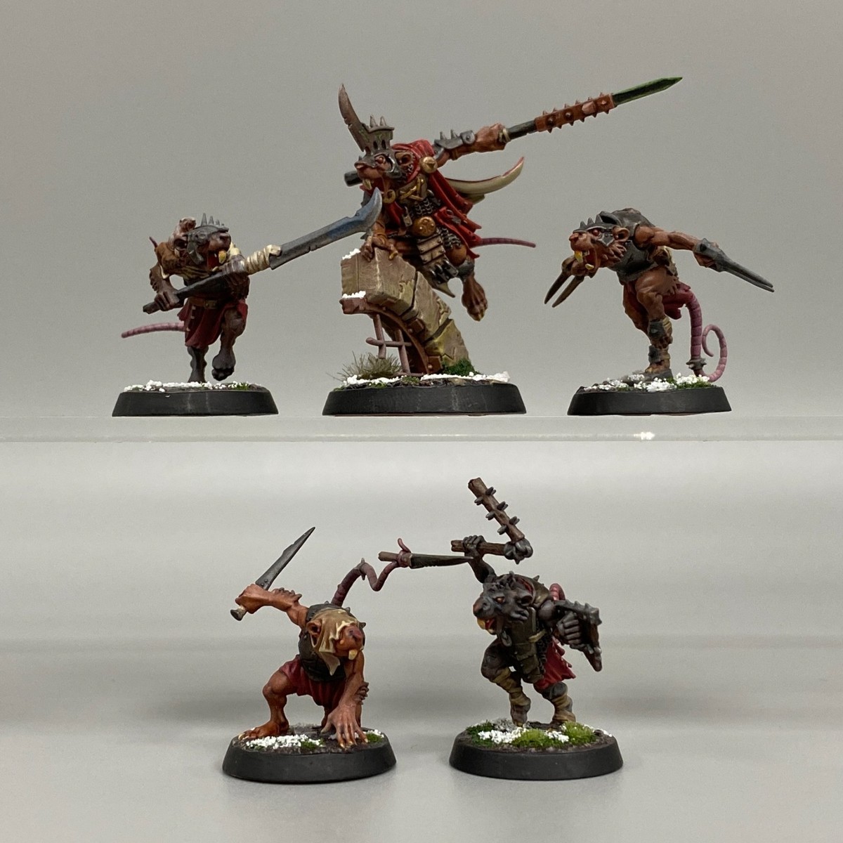 1 PAINTED SPITECLAW'S SWARM WARHAMMER UNDERWORLDS AOS CHAOS SKAVEN