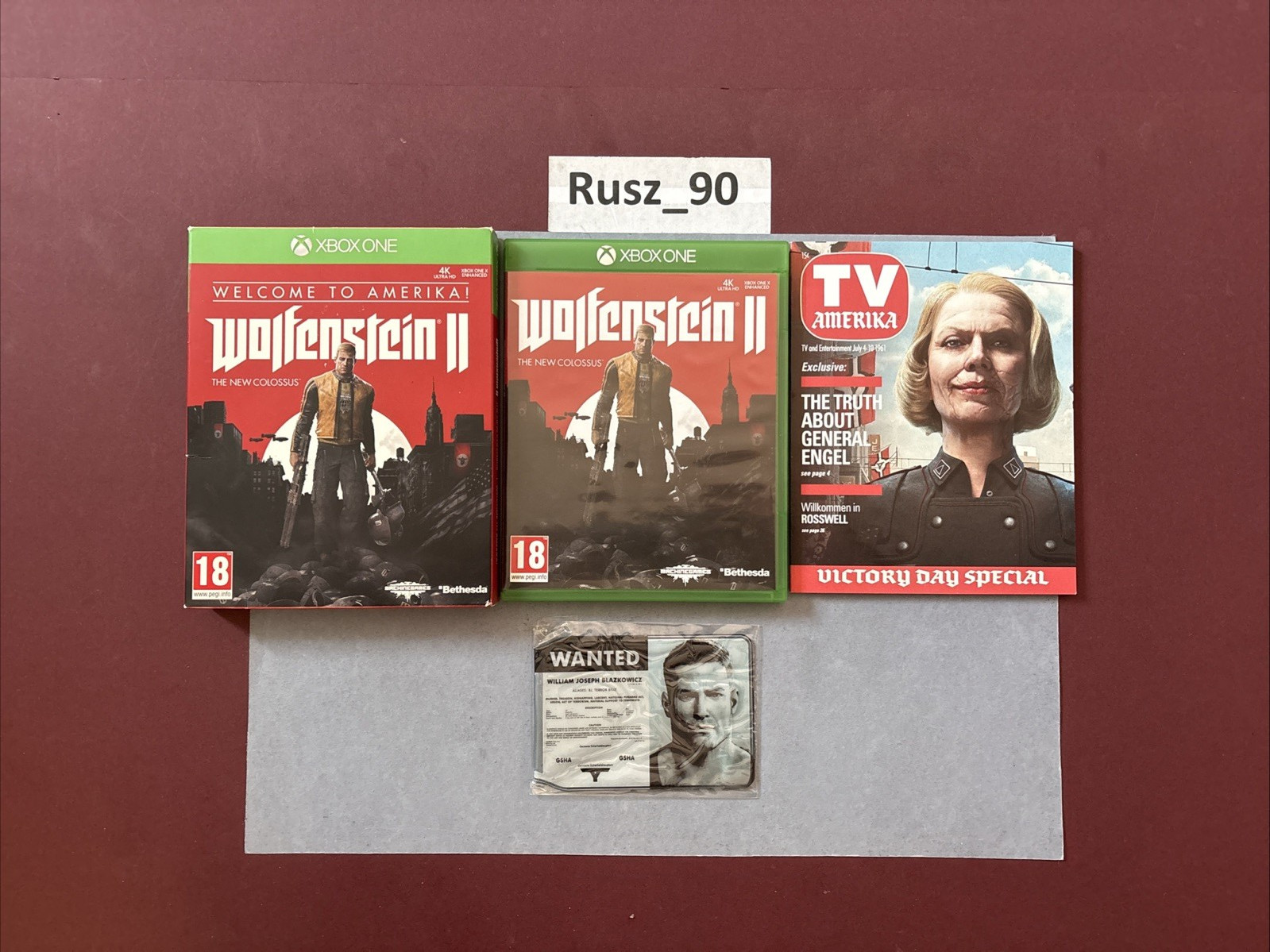 Wolfenstein II 2 The New Colossus Xbox One Welcome To Amerika Edition UK PAL CIB