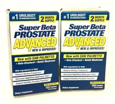 2 pack SUPER BETA PROSTATE ADVANCED 3X INGREDIENT DIETARY SUPPLEMENT exp 07/2028