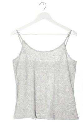ELLE NOR Trägertop Damen Top Gr. DE 42 hellgrau Casual-Look