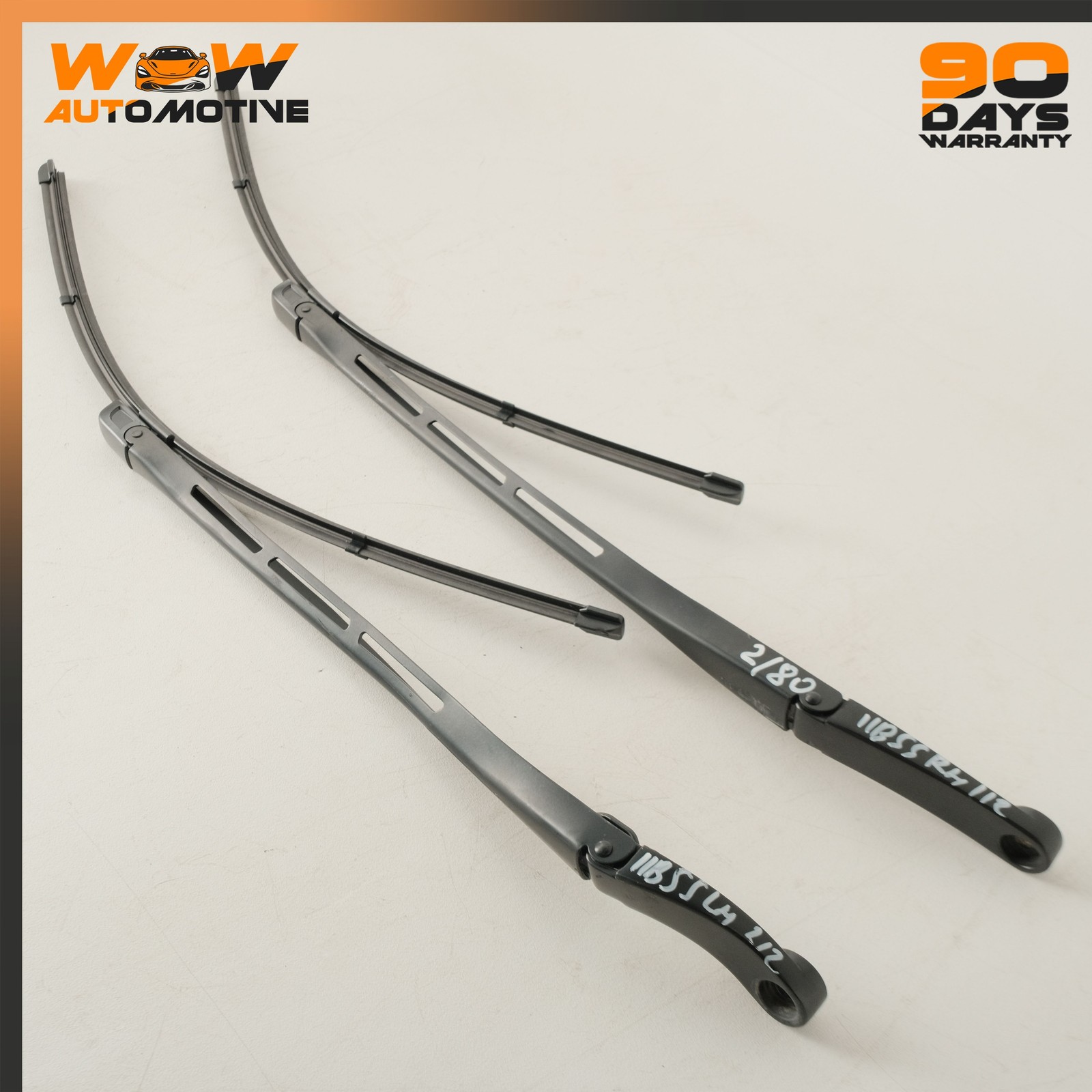 07-13 BENTLEY CONTINENTAL SUPERSPORTS WINDSHIELD WASHER WIPER ARM PAIR SET OEM