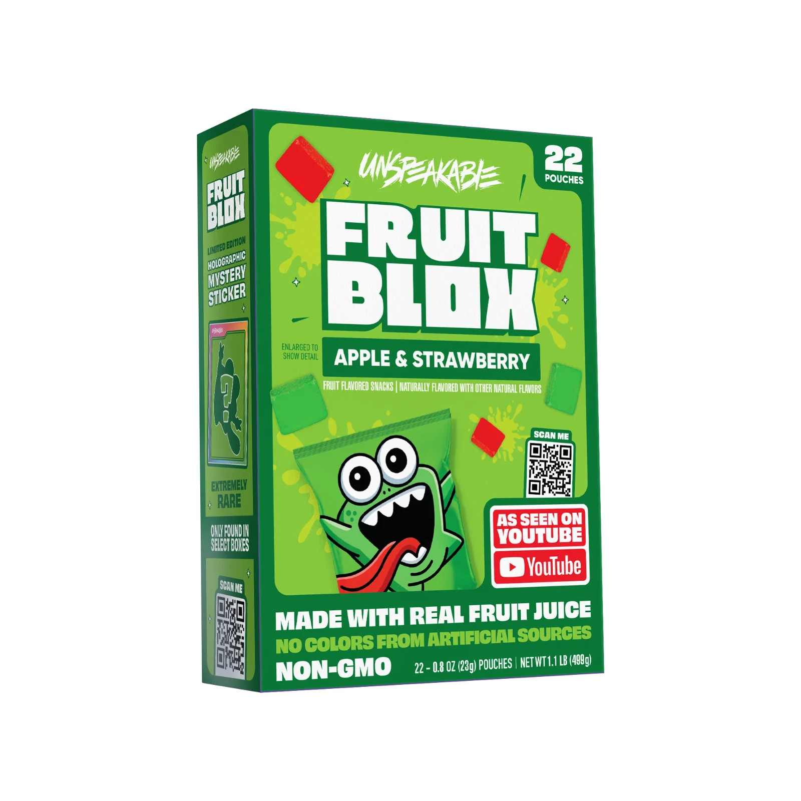 Unspeakable Fruit Blox Apple & Strawberry 22 Pack As Seen on YouTube - UK Seller