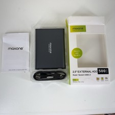 Maxone 500GB Ultra Slim Portable External Hard Drive  NEW